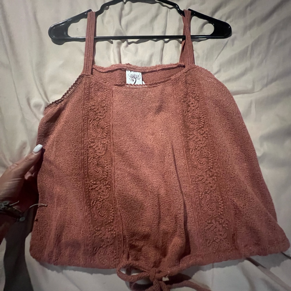 Dark Coral Blouse